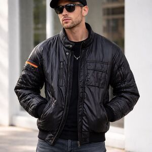 Simpson Black Racing Jacket – Size M